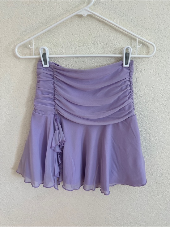 SHEIN Dresses & Skirts - SHEIN Pleated Detailing Ruffle Hem Decorated Skirt
